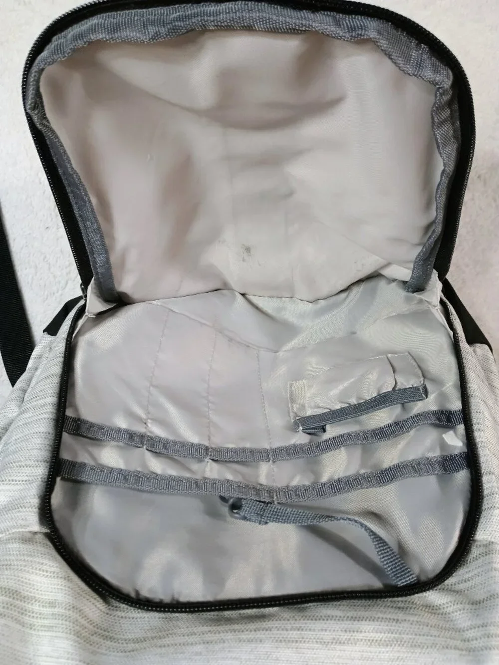 VGUC Adidas Heather Gray & Black Laptop School Backpack Travel Daypack